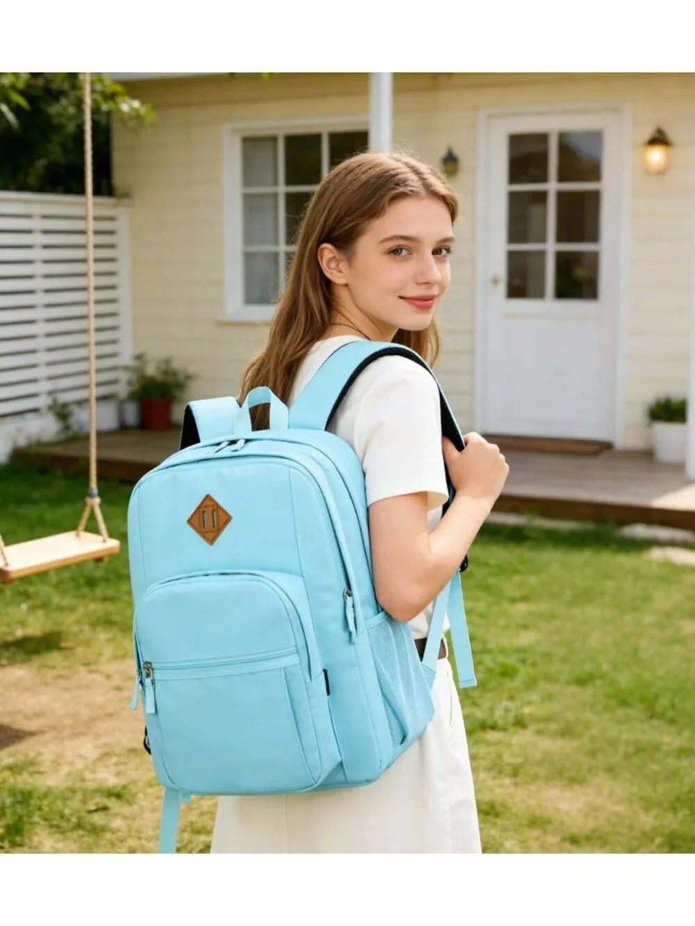 Stylish Water-Resistant Travel Backpack for Women & Men | Lightweight College